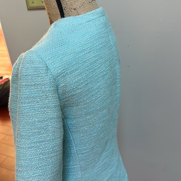 Talbot baby blue metallic shimmer blazer - Picture 5 of 6